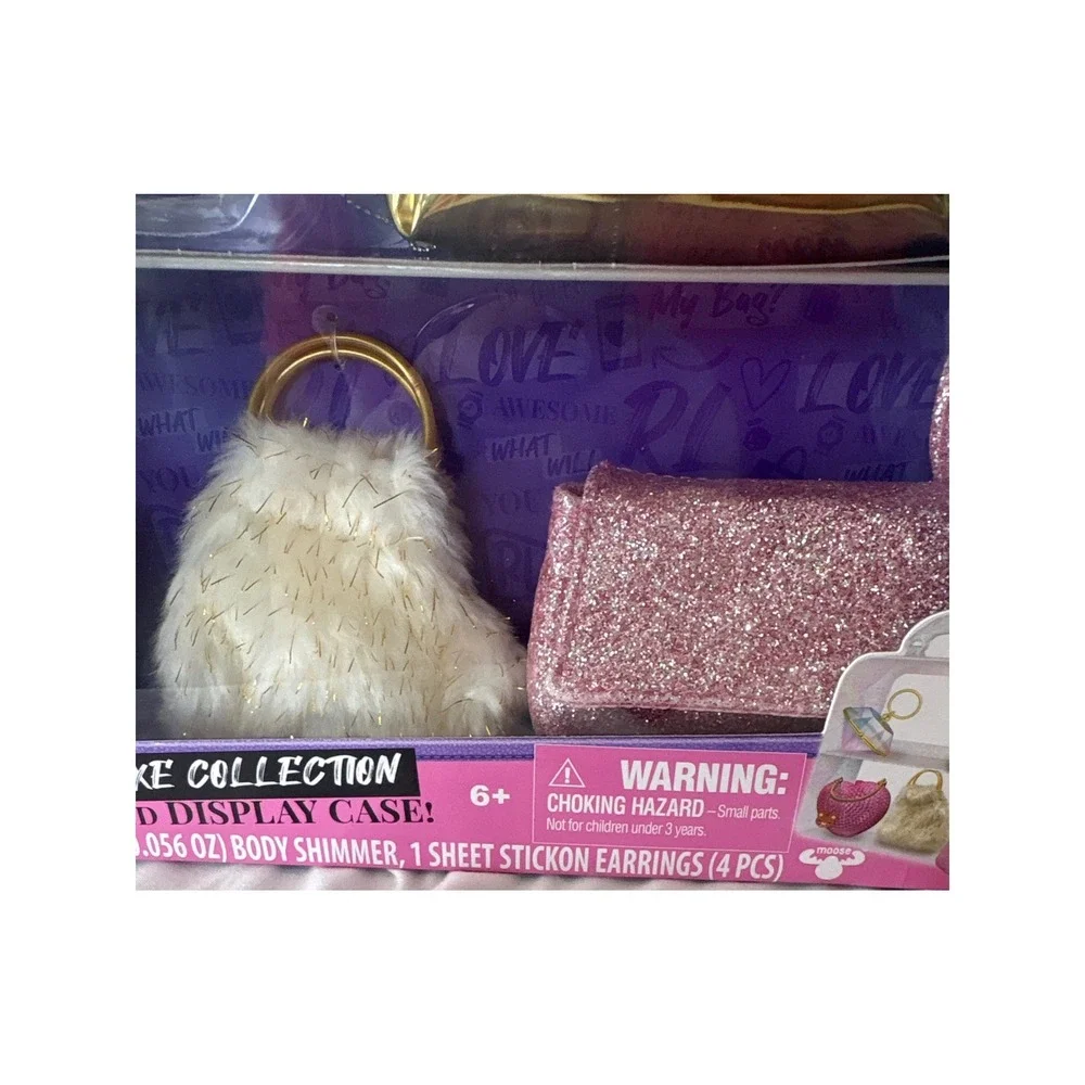 Real Littles Handbags Ultra-Luxe Collection NIB Pink Gold 5 Exclusive Micro Bags
